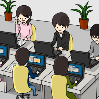 挿絵(事務のお仕事)